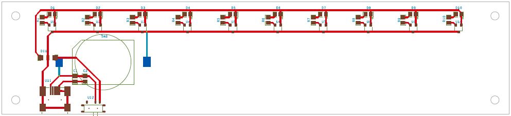 多維科技 液位傳感器演示模塊pcb版圖