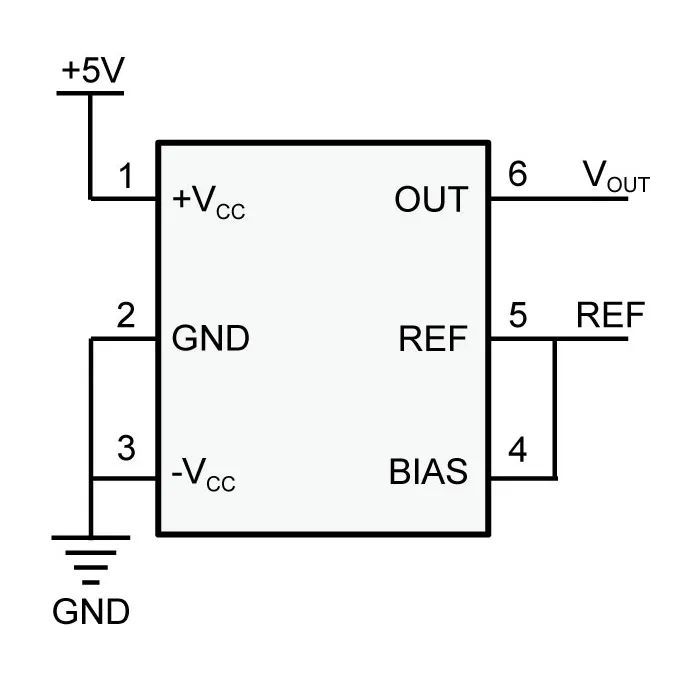 圖4：單電源供電的典型應(yīng)用參考電路圖